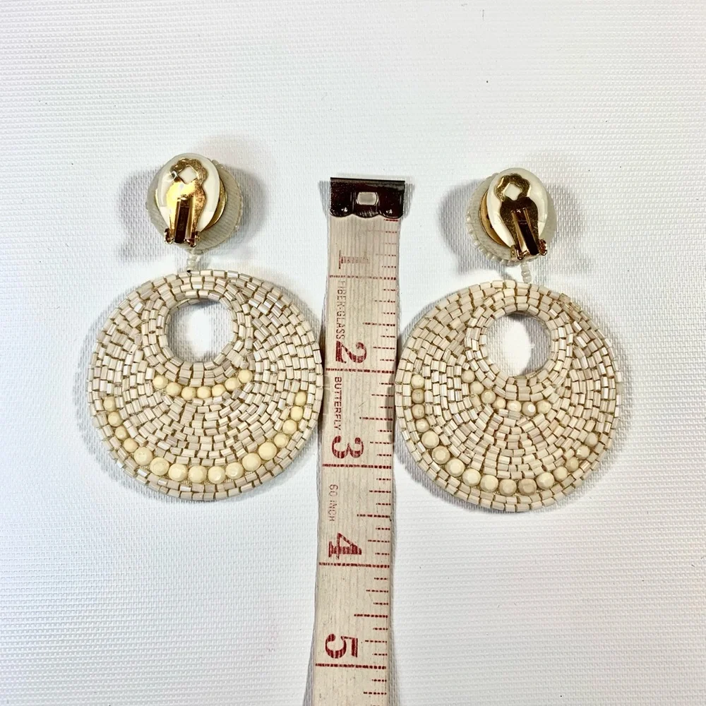 Kenneth Lane beaded earrings - Picture 5 of 6